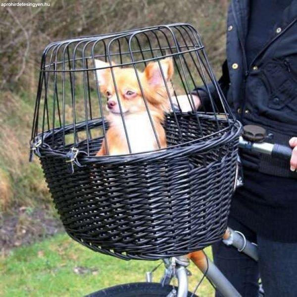 Trixie fonott szállítókosár kerékpárra kutyáknak