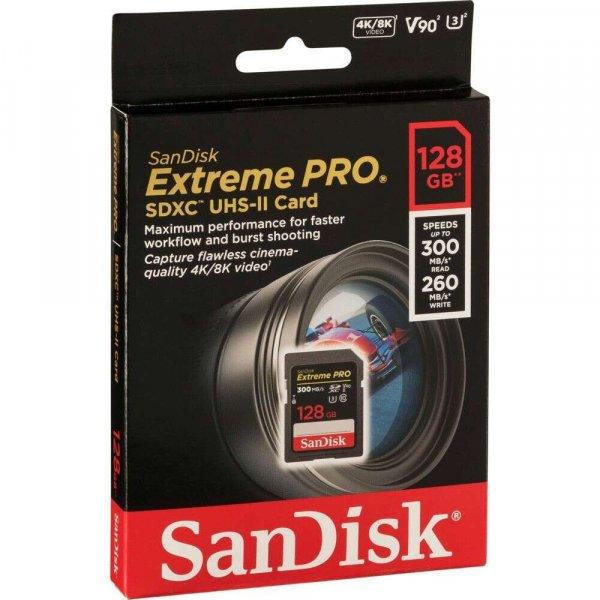 SanDisk Extreme PRO 128 GB SDXC UHS-II Class 10 memóriakártya