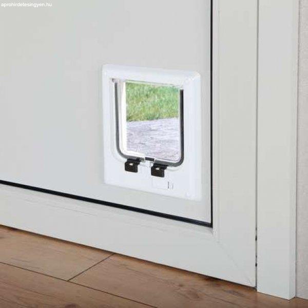 Trixie 4 utas elektromágneses műanyag macska ajtó alagúttal [211 mm
(széles) x 244 mm (magas) | Fehér]
