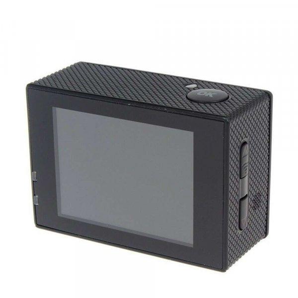 WiFi-s Sportkamera, H-16-4, 12MP akciókamera, FullHD video/60FPS, max.32GB TF
Card, 30m-ig vízálló, A+ 170°, ezüst