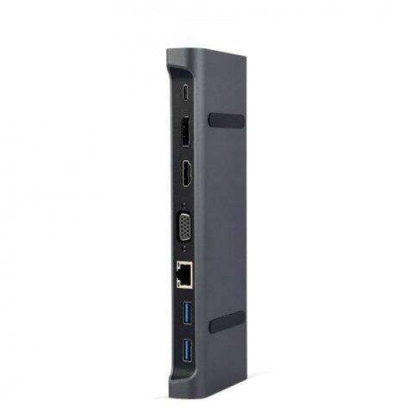 Gembird Multi Port Adapter USB Type C 9in1 USB hub szürke (A-CM-COMBO9-02)
(A-CM-COMBO9-02)
