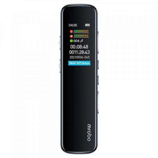 Mrobo Digitális Diktafon RV-19, zajcsökkentés, 8 GB, fekete