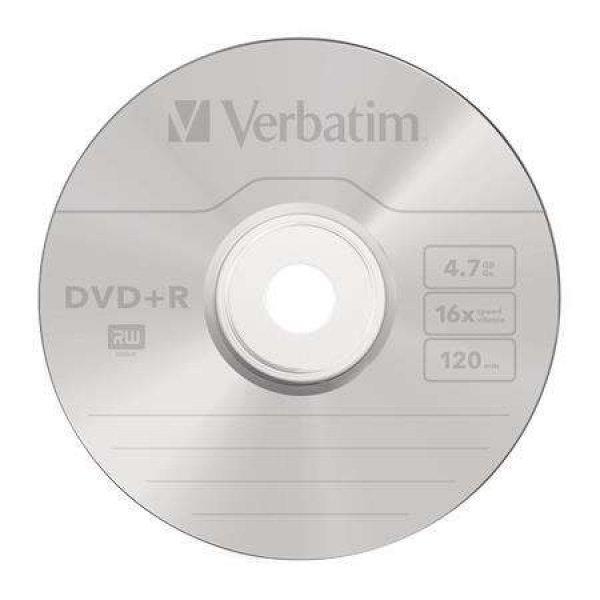 VERBATIM DVD+R lemez, AZO, 4,7GB, 16x, 50 db, hengeren, VERBATIM