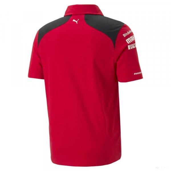 Ferrari galléros póló, Puma, csapat, piros, 2023