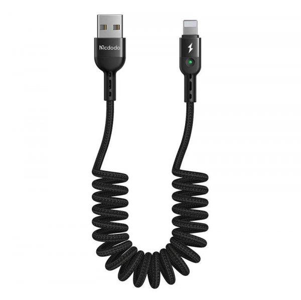 USB to Lightning kábel Mcdodo CA-6410, Spring, 1.8m (Black)