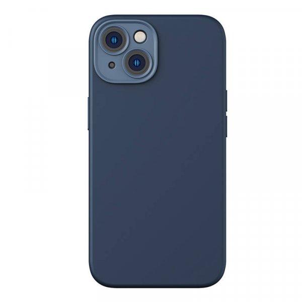 Baseus Liquid Silica iPhone 14 Plus telefontok és üvegfólia (kék)