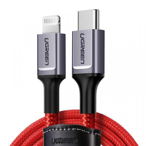kábel USB-C to Lightning UGREEN 1m (red)
