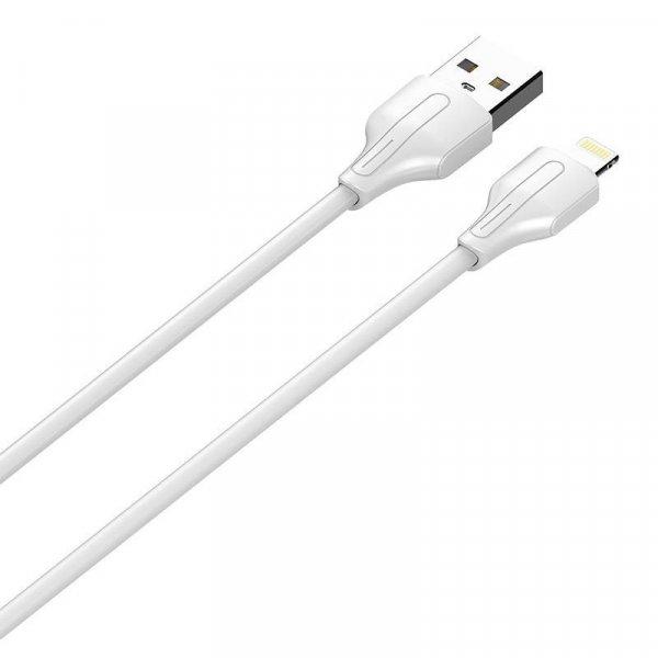 USB to Lightning kábel LDNIO LS543, 2.1A, 1m (fehér)