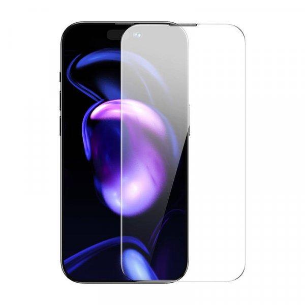 Baseus Crystal iPhone 14 Pro Max Porálló üvegfólia, 0.3 mm (1 db)