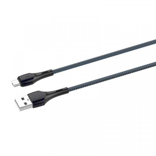 LDNIO LS521 1m USB - Micro USBkábel (szürke-kék)