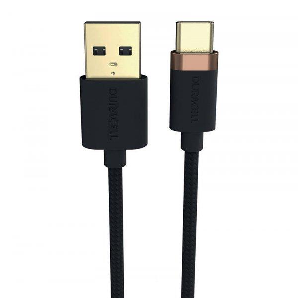 Duracell USB kábel for USB-C 2.0 1m (fekete)