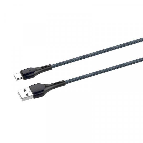 LDNIO LS522 USB - USB-C 2m kábel (Grey-Blue)