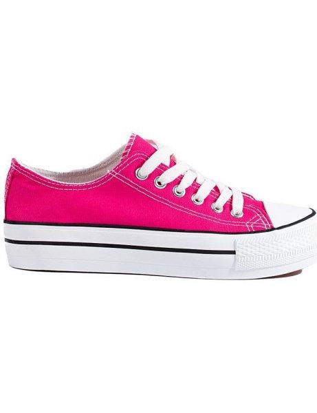 Női vászon rózsaszín shelovet tornacipő