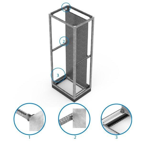 MPR- MOUNTING PLATE RAIL SET FOR 60CM DEPTH