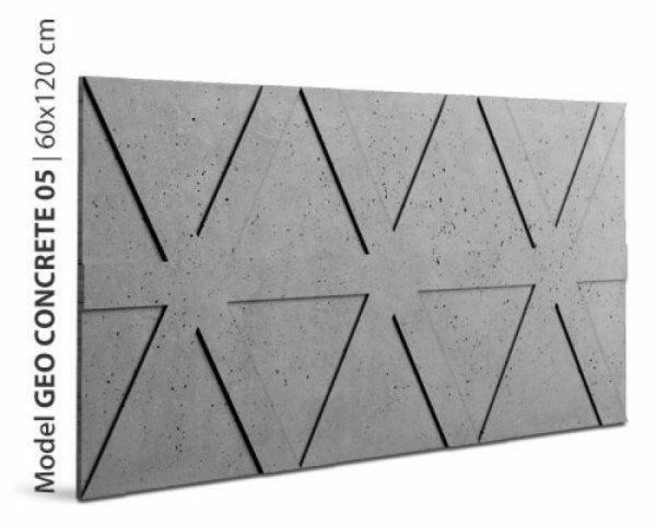 Loft GEO concrete 05 beton modern 3d falpanel, falburkolat