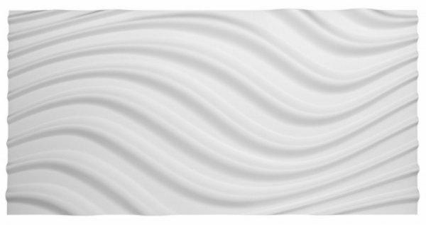 Falburkolat - Marbet hullámos fehér festhető polisztirol PD-3 falpanel
(96x48cm)