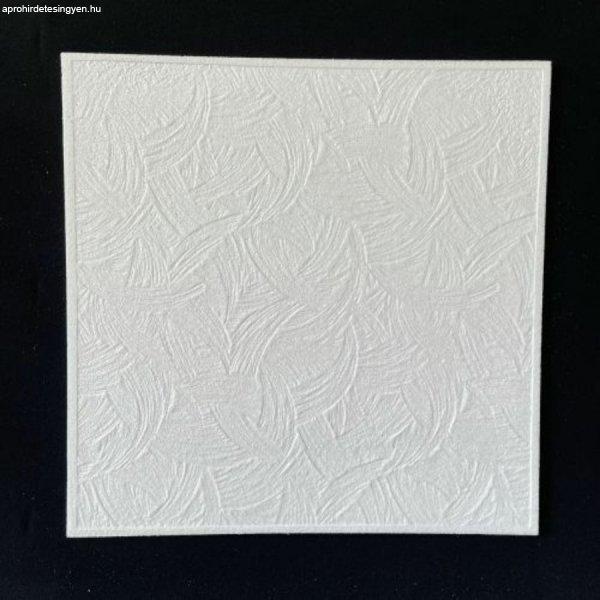 Álmennyezet - Ipoly modern egyszerű fehér festhető polisztirol álmennyezeti
lap, hungarocell mennyezet burkolat (50x50cm)