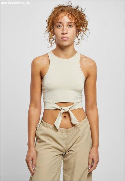 Urban Classics Ladies Cropped Knot Top softseagrass