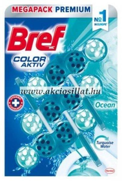 Bref Color Aktiv Ocean Turquoise Water WC-frissítő 3x50g