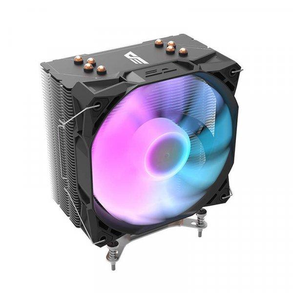 Aktív hűtés a processzorhoz Darkflash S11 LED (hűtőborda + ventilátor
120x130) fekete