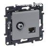 Legrand Nilo Step "F" tpus TV aljzat + RJ45 Cat