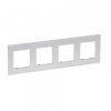 Legrand Nilo Step ngyes keret, alumnium, Legrand 863394