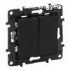 Legrand Nilo Step csillrkapcsol, 10AX, fekete, Legrand 86