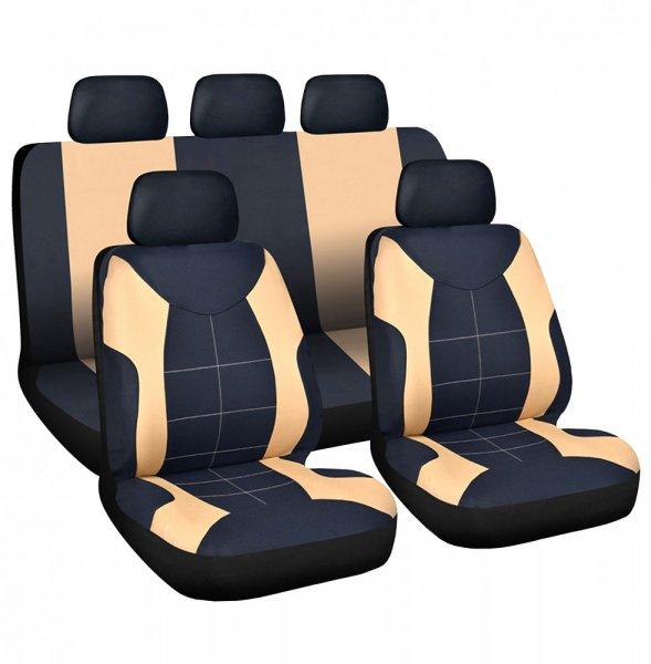 Carguard HSA008 9db-os autós üléshuzat szett - drapp (55672DR)