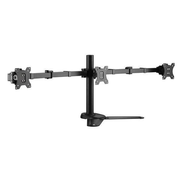 Equip Monitor Asztali konzol - 650125 (17"-27",3 monitor,dönthető,
forgatható, állítható magasság, Max.: 3x 7kg, fekete)