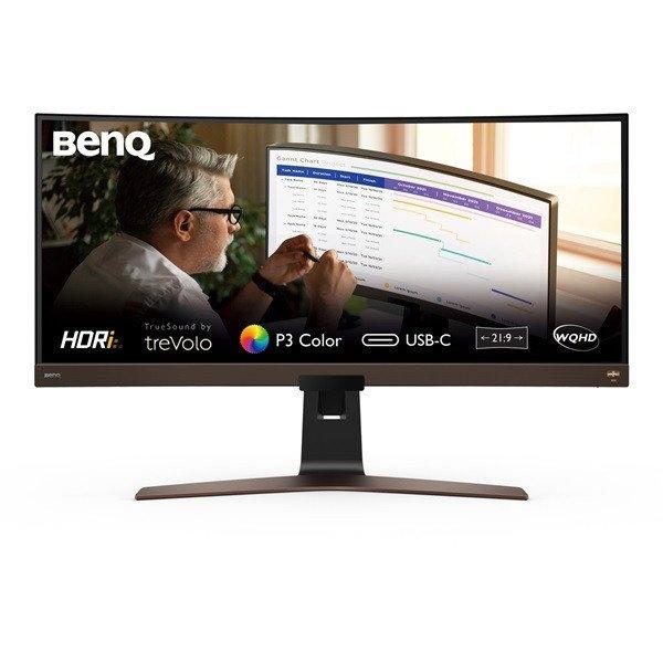 BenQ monitor 37,5" - EW3880R (Ívelt, IPS, 21:9, 3840x1600, 4ms, 300cd/m2,
2xHDMI, DP, USB-C Speaker, HDR, Freesync)