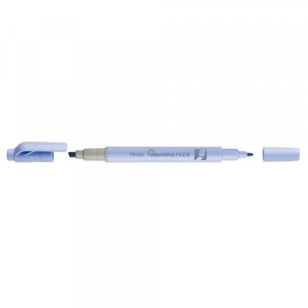 Szövegkiemelő kétvégű 1/3,5mm, vágott és kúphegyű, Pentel pasztell
világoskék