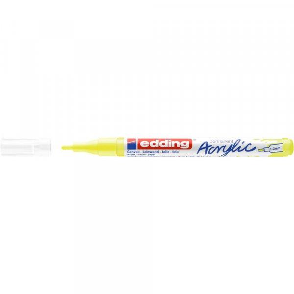 Akril marker 1-2mm, Edding 5300 neon sárga