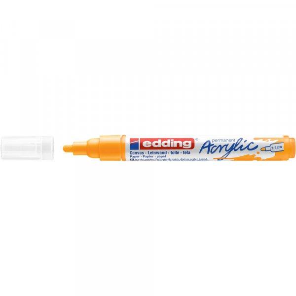 Akril marker 2-3mm, Edding 5100 narancssárga