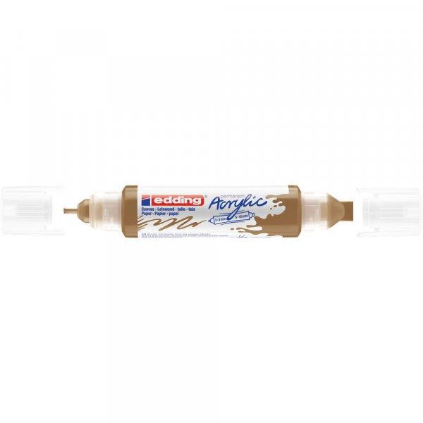 Akril marker 2-3mm, és 5-10mm, 3D kétvégű Edding 5400 arany