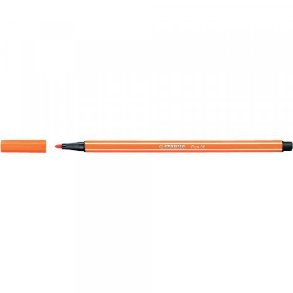 Rostirón, filctoll 1mm, M STABILO Pen 68 halvány narancssárga