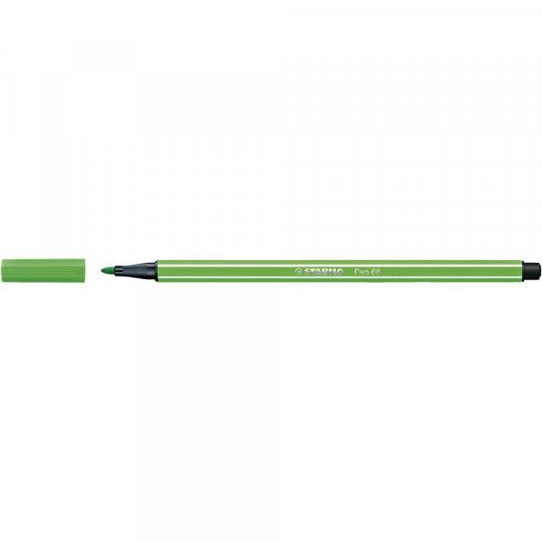 Rostirón, filctoll 1mm, M STABILO Pen 68 világoszöld