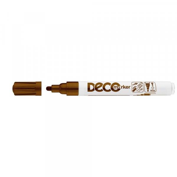 Lakkmarker, decomarker 2-4mm, kerek Ico barna 