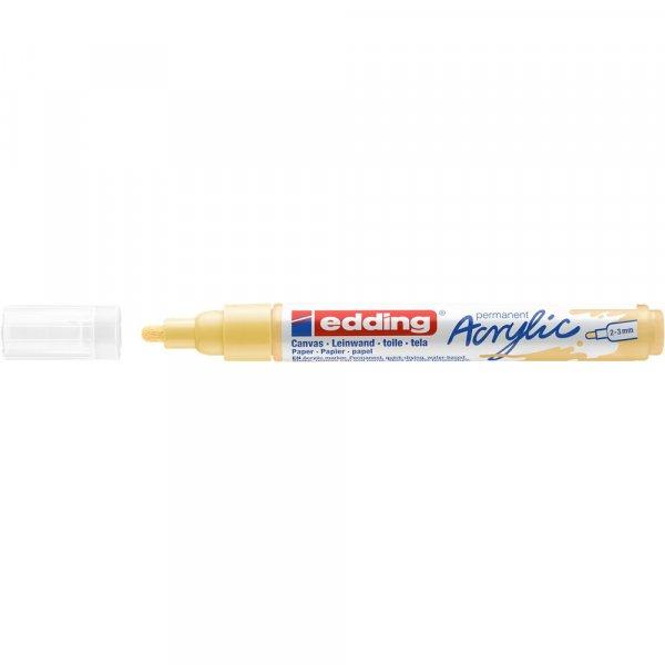 Akril marker 2-3mm, Edding 5100 pasztell sárga