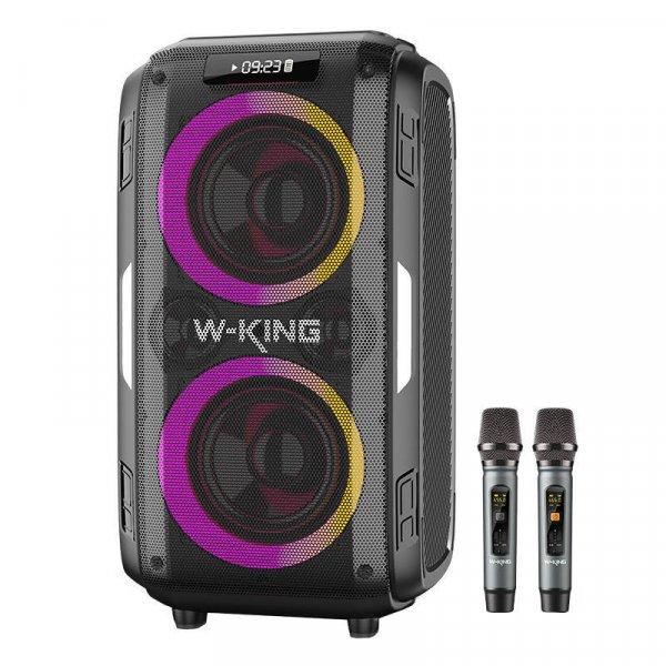 Vezeték nélküli Bluetooth hangszóró W-KING T9 Pro 120W (fekete)