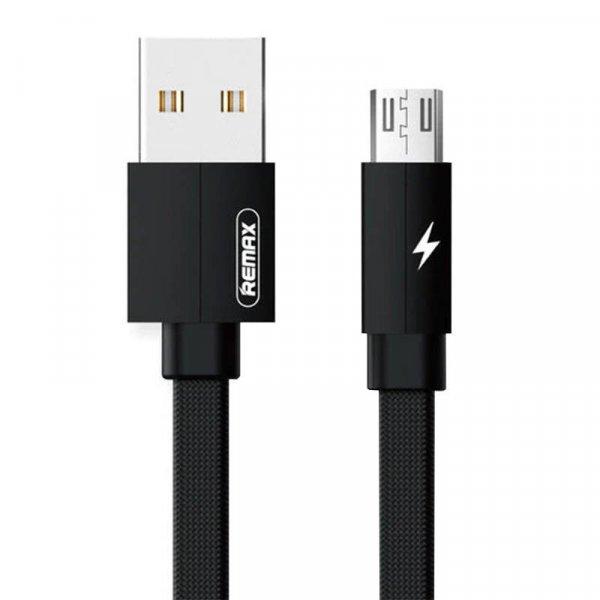 USB Micro Remax Kerolla kábel, 2m (fekete)