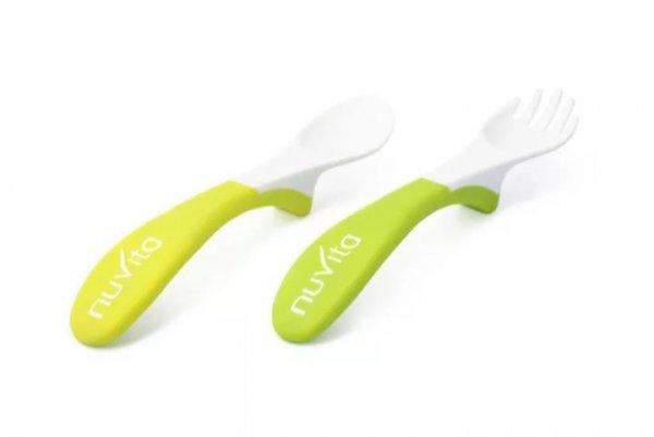 Nuvita EasyEating kanál és villa szett - green - 8470 