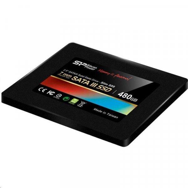 480GB Silicon Power SSD-SATAIII TLC S55 meghajtó (SP480GBSS3S55S25)
