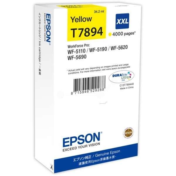 Epson 79XXL T7894 Yellow tintapatron eredeti C13T789440