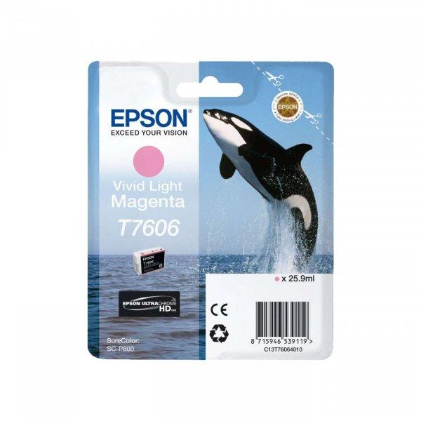 Epson UltraChrome 76 T7606 Light Magenta tintapatron eredeti 25,9ml C13T76064010
Kardszárnyú delfin