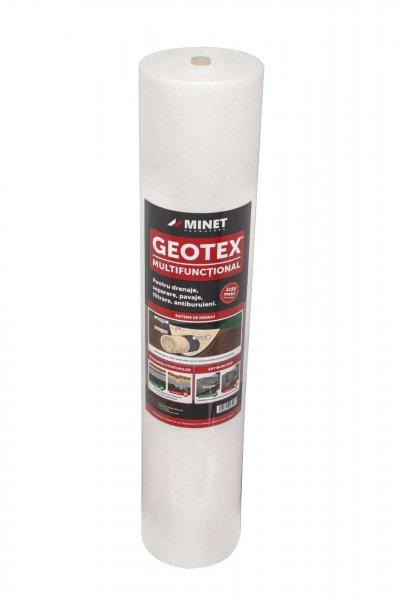 Geotex multifunkcionális geotextil agrofólia, 100 gr / nm, szélesség 1 m,
hossz 50 m, felület 50 nm, fehér
