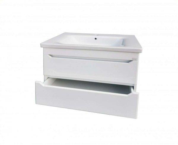 TMP SHARP 100 fali függesztett fürdőszobabútor 100 cm Sanovit Soft 13100
porcelán mosdókagylóval