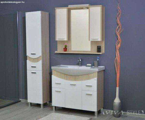 TMP ZX 85 - SONOMA - lábon álló fürdőszobabútor Sanovit Zenon 6085
porcelán mosdókagylóval 85 cm