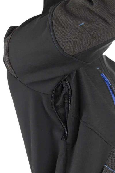 5YKY010 Coverguard YUKI II Softshell munkavédelmi dzseki Fekete/Kék XL