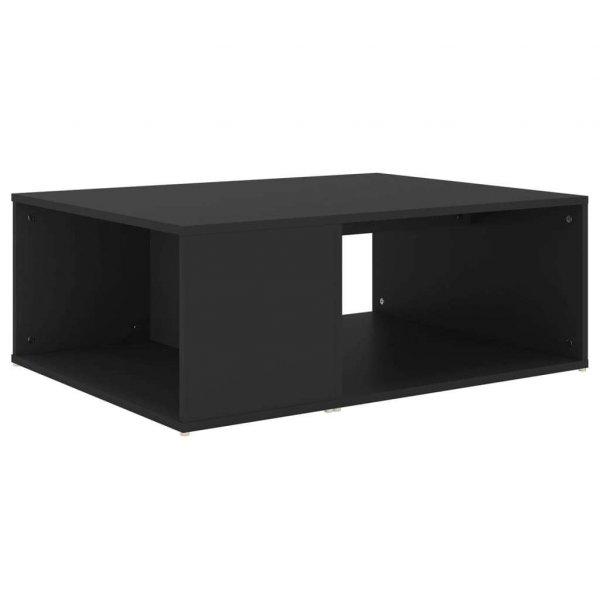 Fekete forgácslap dohányzóasztal 90 x 67 x 33 cm