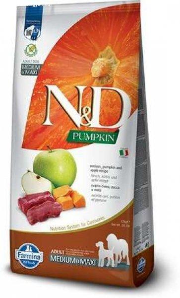 N&D Dog Grain Free Adult Medium/Maxi sutőtök, szarvas & alma szuperprémium
kutyatáp (2 x 12 kg) 24 kg